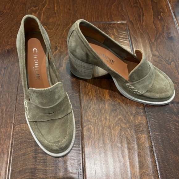 La Canadienne Audrina Suede heel Loafer MADE IN ITALY - Picture 5 of 7